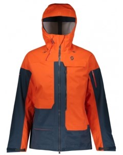 Куртка горнолыжная Jacket Vertic 3L Tangerine Orange Nightfall Blue Scott