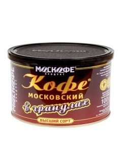 Кофе растворимый Московский в гранулах 100 г Москофе