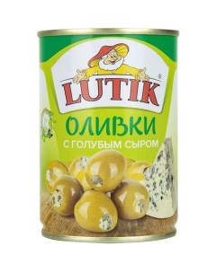 Оливки с голубым сыром 280 г Lutik