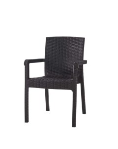Кресло Vector темно коричневое 58х45х85 см Heniver
