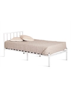 Кровать Bruno металл 90 200 см белый 20684 Tetchair