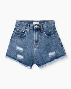 Джинсовые шорты New mom с рваным дизайном Gloria jeans