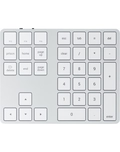 Клавиатура Wireless Aluminum Extended Keypad ST XLABKS серебряная Satechi