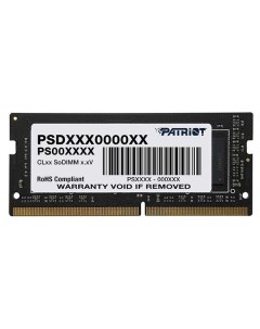 Оперативная память Patriot 16GB Signature DDR4 2400Mhz PSD416G240081S 16GB Signature DDR4 2400Mhz PS Patriòt