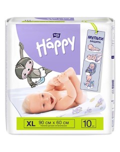 Пеленки гигиенические для детей Baby Happy Bella Белла 90х60см 10шт Белла ооо