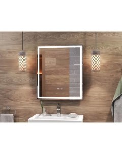Зеркало для ванной Level Comfort 60x70 см с подсветкой и часами Vigo