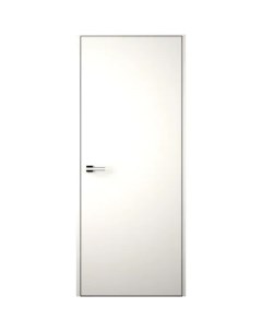 Дверь межкомнатная скрытая правая на себя Invisible 70x210 см эмаль цвет Белый с замком Без бренда