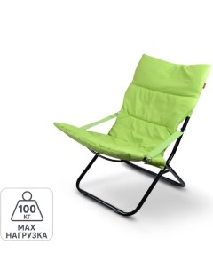 Кресло шезлонг Nika Haushalt HHK4 LM G складное 86x64 см сталь зеленый Без бренда