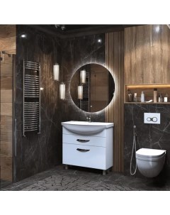 Зеркало для ванной Moss Classic Led с подсветкой 90 см круглое Vigo