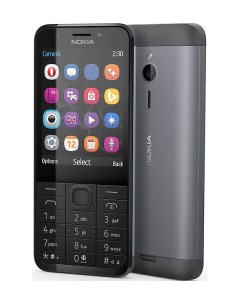 Сотовый телефон 230 Dual Sim Black Silver Nokia