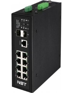 Промышленный управляемый L2 HiPoE коммутатор Gigabit Ethernet на 8GE PoE 2 GE SFP порта с функцией м Nst