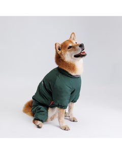 Комбинезон с замком для собак 3XL зеленый девочка Petmax