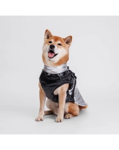 Куртка жилетка со шлейкой для собак 2XL серебряная Rungo