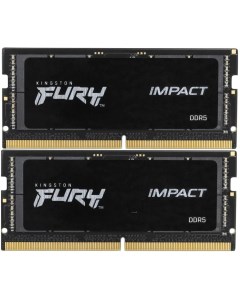 Модуль памяти SO DIMM DDR5 64Gb 2x32Gb PC44800 5600Mhz Fury Impact KF556S40IBK2 64 Kingston