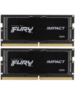 Модуль памяти SO DIMM DDR5 32Gb 2x16Gb PC44800 5600Mhz Fury Impact KF556S40IBK2 32 Kingston