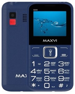 Телефон B200 Blue Maxvi