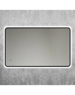 Зеркало Siena S 60х100 черное с LED подсветкой 6000К Art&max
