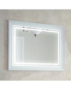 Зеркало Классика 105х80 с подсветкой белый Corozo