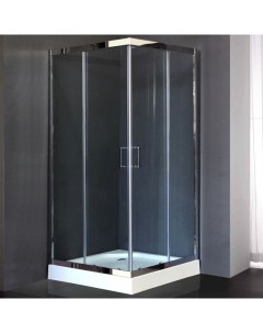 Душевой уголок HPD 120x120 профиль хром стекло прозрачное Royal bath