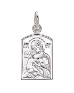 Подвеска иконка Богородица Владимирская из серебра Эстет