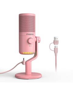 USB микрофоны Броадкаст системы DM30 Pink Maono