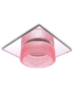 Светильник встраиваемый точечный Techno Spot 10Вт GU5 3 хром розовый Ambrella