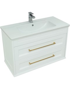 Мебель для ванной Бостон 100 см белый матовый Aquanet