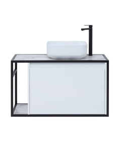 Мебель для ванной Nova Lite Loft 90 см R белый Aquanet