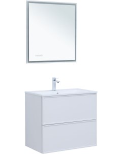 Мебель для ванной Арт 75 см белый матовый Aquanet