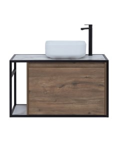 Мебель для ванной Nova Lite Loft 90 см R дуб рустикальный Aquanet