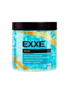 Соль для ванны Восстанавливающая DETOX голубая 600 0 Exxe