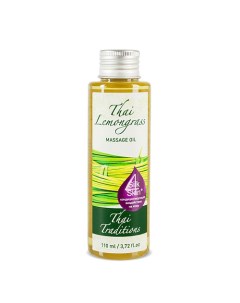 Антицеллюлитное масло для массажа тела натуральное от целлюлита растяжек Лемонграсс 110 0 Thai traditions