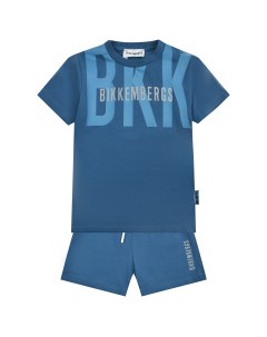 Комплект футболка и шорты голубой Bikkembergs