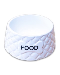 Миска Food керамическая белая 680 мл Керамикарт