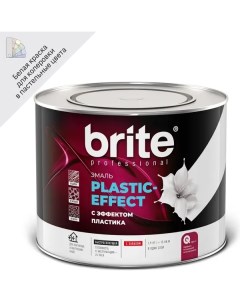 Эмаль Plastic Effect полуматовая цвет белый 1 9 кг Brite