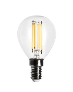 Лампа светодиодная филаментная E14 220 В 5 Вт шар прозрачная 520 лм тёплый белый свет для диммера Osram