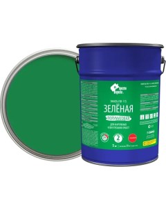 Эмаль ПФ 115 полуматовая цвет зелёный 5 кг Простокраска