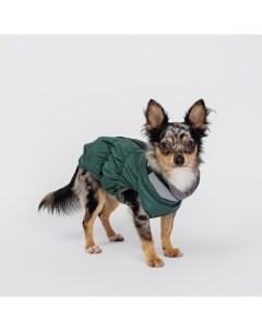 Куртка на молнии для собак S зеленая Rurri