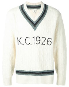 Kent curwen свитер с вышивкой крестиком l нейтральные цвета Kent & curwen