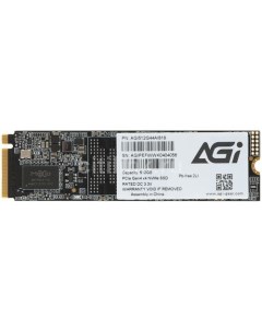 SSD накопитель AI818 512G44AI818 512ГБ M 2 2280 PCIe 4 0 x4 NVMe M 2 Agi