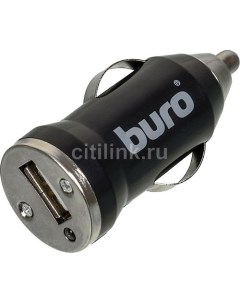 Автомобильное зарядное устройство TJ 084 USB 5Вт 1A черный Buro