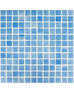 Мозаика Natural Steppa голубая стеклянная 315х315х5 мм глянцевая antislip Mir mosaic