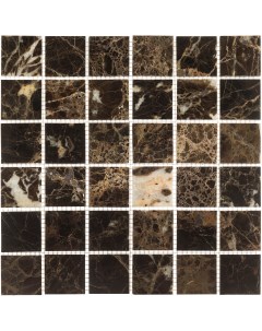 Мозаика Natural Adriatica коричневая 01 из натурального камня 305х305х7 мм глянцевая Mir mosaic