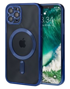 Силиконовый чехол для Apple iPhone 14 Pro Max с MagSafe синий Darivadi