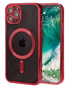 Силиконовый чехол для Apple iPhone 14 Pro Max с MagSafe красный Darivadi