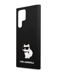 Чехол для Galaxy S24 Ultra с эффектом Soft touch Hard Black Karl lagerfeld