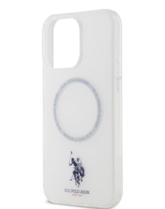 Чехол U S Polo для iPhone 15 Pro Max c MagSafe Hard White U.s. polo assn.