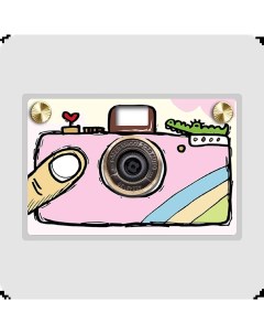 Фотоаппарат компактный Pink Hand Drawn Pink Papershoot