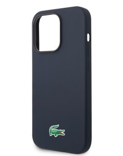 Чехол для iPhone 14 Pro Croc Logo Hard Navy Lacoste