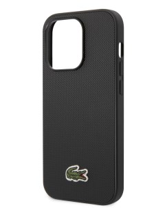 Чехол для iPhone 14 Pro с MagSafe Iconic logo Hard Black Lacoste